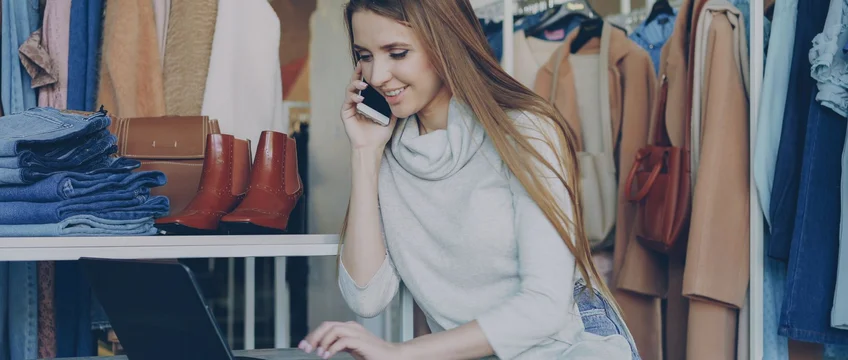 Woman shopping online using laptop — Amazon Prime South Africa benefits