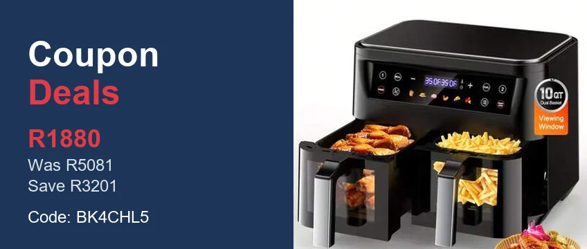 SHEIN 10QT double basket air fryer oven, R1880 flash sale deal