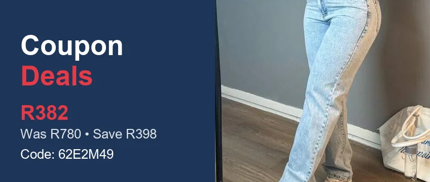 SHEIN clean girl aesthetic straight-leg jeans, R382 flash sale deal