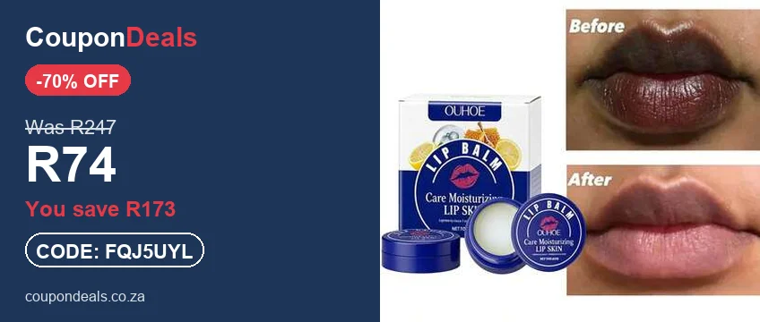 SHEIN moisturizing lip balm duo, R74 flash sale deal