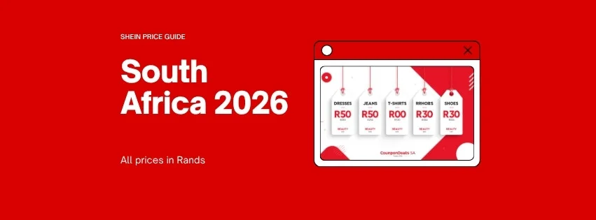 SHEIN price guide South Africa 2026 — rand price ranges for clothing, shoes, beauty and accessories