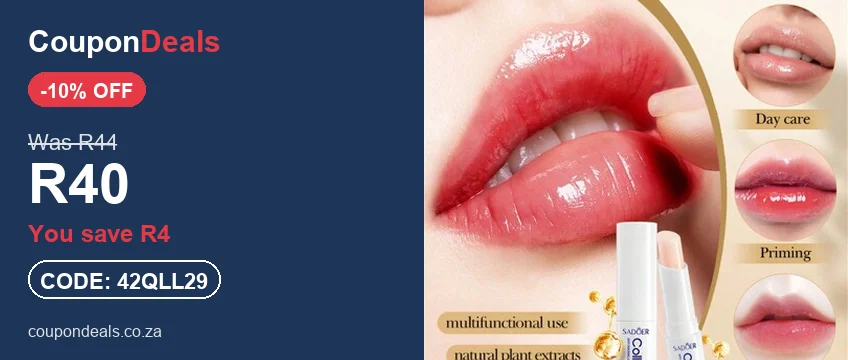 SADOER collagen lip balm, R40 flash sale deal