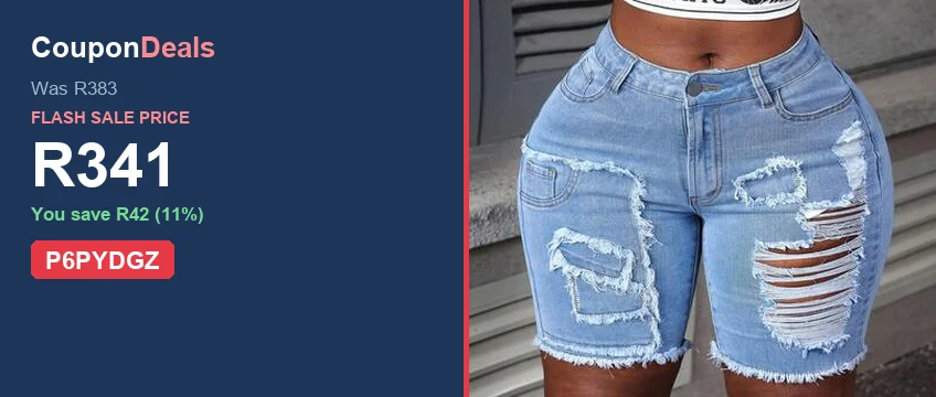 SHEIN Slaydiva plus-size light-wash heavily distressed denim shorts, R341 flash sale deal